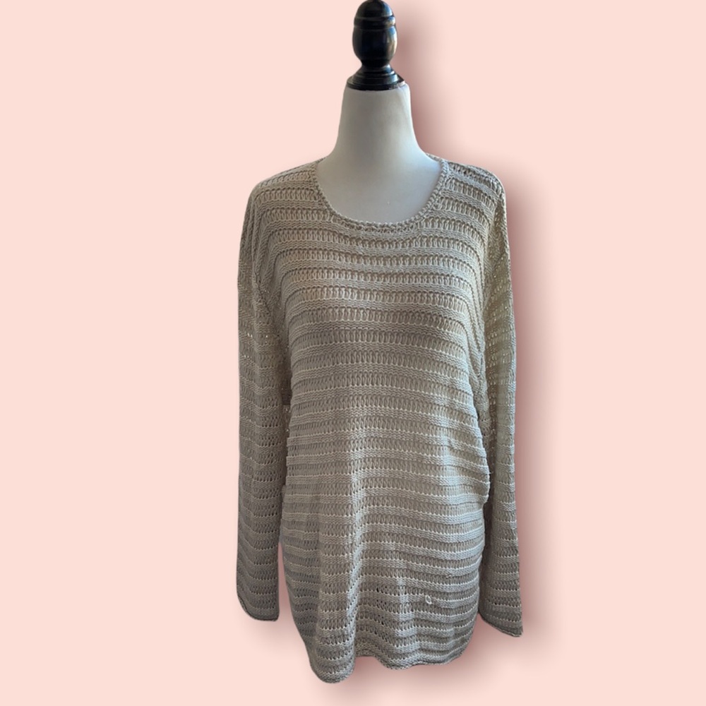 Orly Loose Knit Long Sleeve Sweater Large